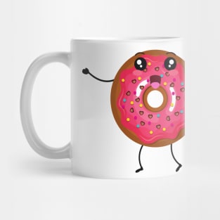 Smiling Cartoon Pink Cute Baby Donut Mug